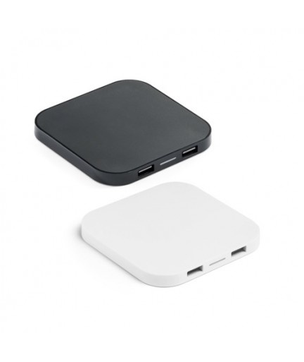 CAROLINE. Caricatore wireless e hub USB 20