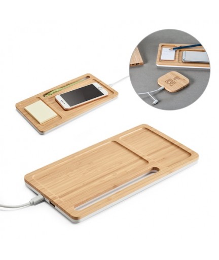 MOTT. Organizer per scrivania con caricatore wireless