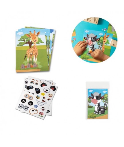 MADAGASCAR. Gioco con autocollanti