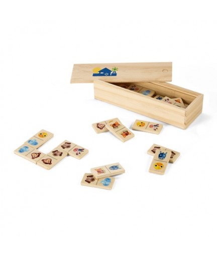 DOMIN. Gioco del domino in legno