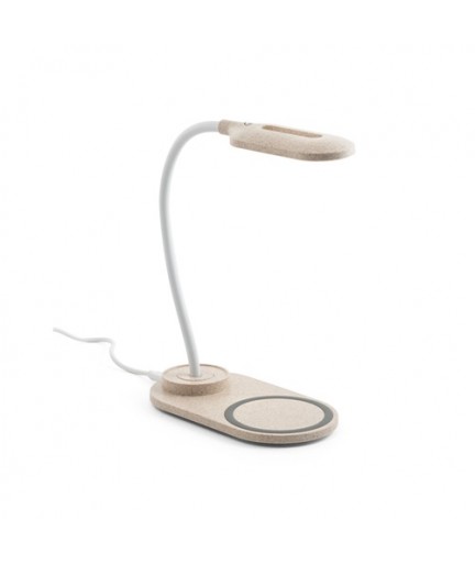 OZZEL. Lampada da tavolo con caricatore wireless integrato (Fast, 15W)