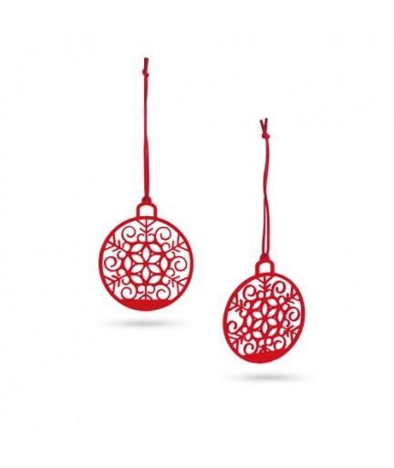 99330. Set di 2 decorazioni di Natale