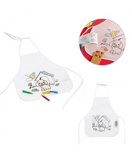 NILO. Grembiule per bambino da colorare